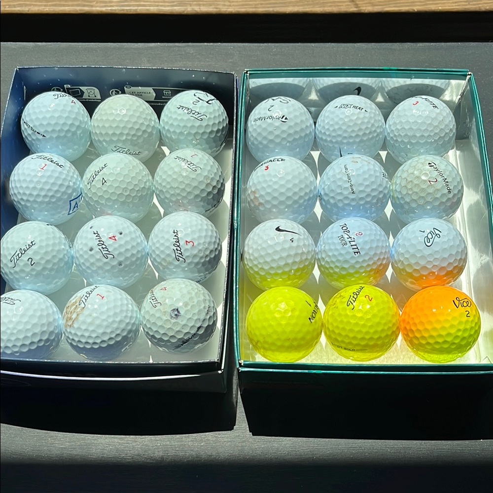 Golf Balls Titleist and Assorted Used (24)